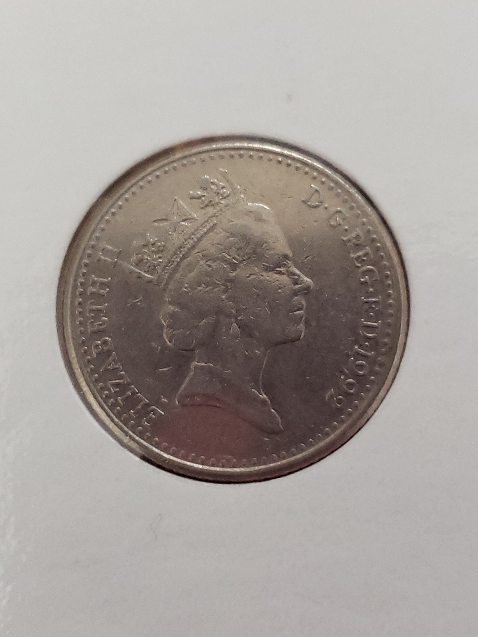 1992 Great Britian 10 Pence Coin