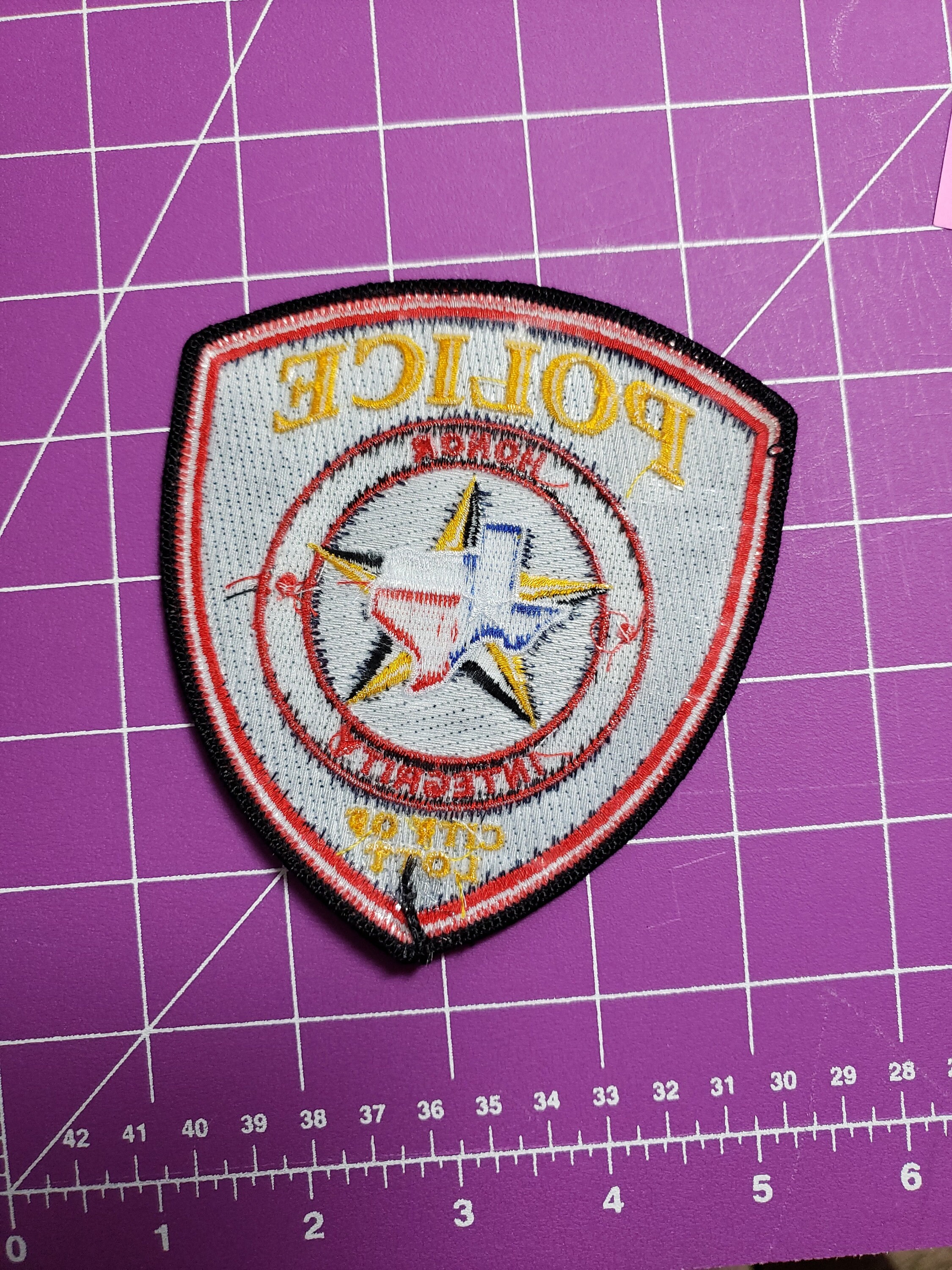 City of Lott Texas POLICE shoulder patch Etsy