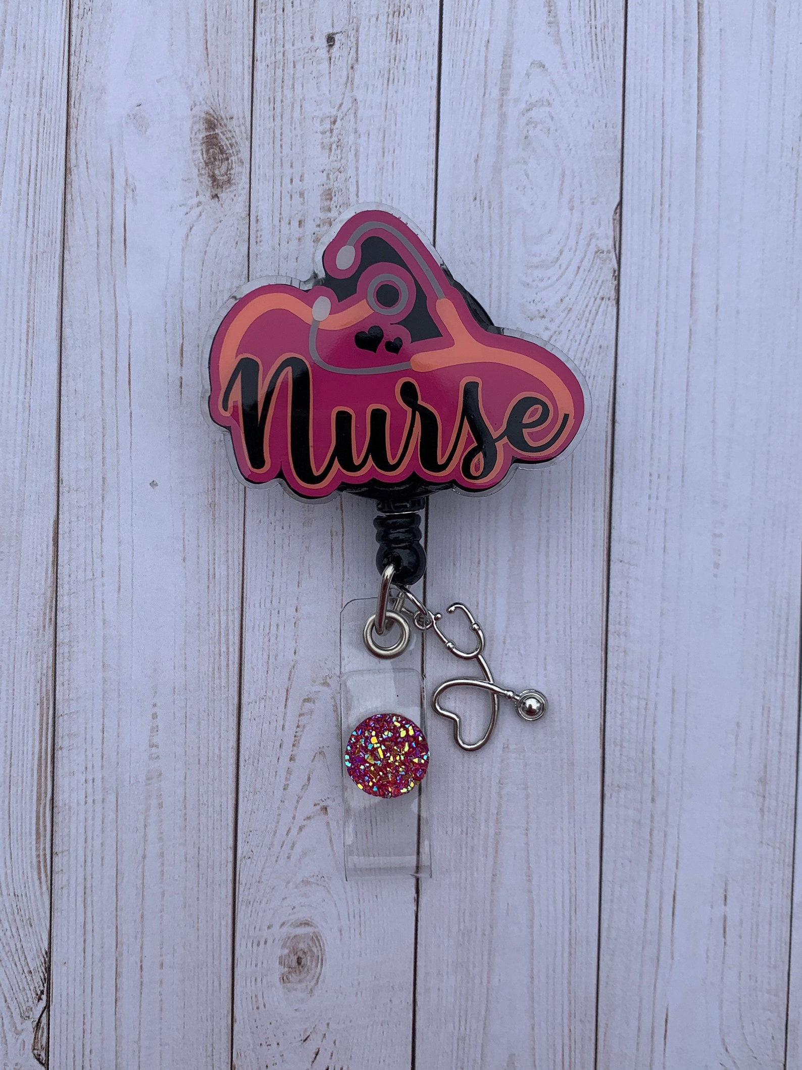 Nurse Badge Reel Medical Badge Reel Pediatric Badge Reel Etsy