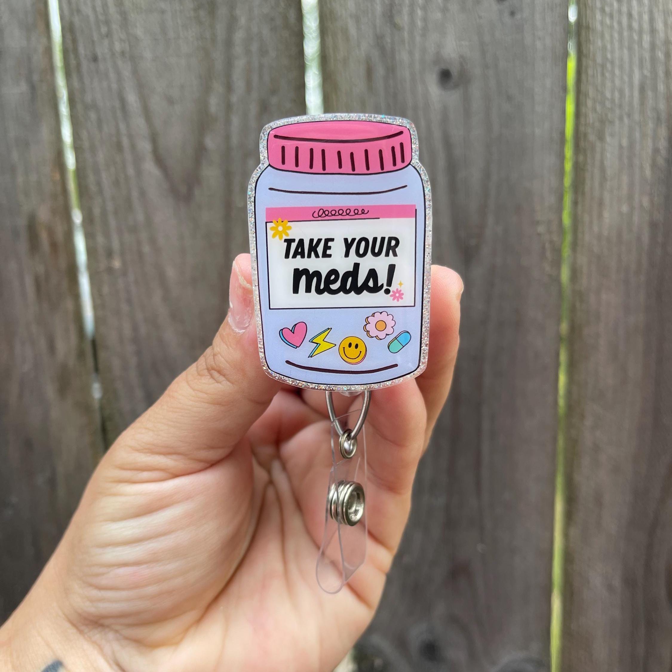 Pharmacy Tech Badge Reel| Take Your Meds Badge Reel| RN Badge Reel| Medical Badge Reel| Pharmacy Badge Reel| Pharmacist Badge Reel|