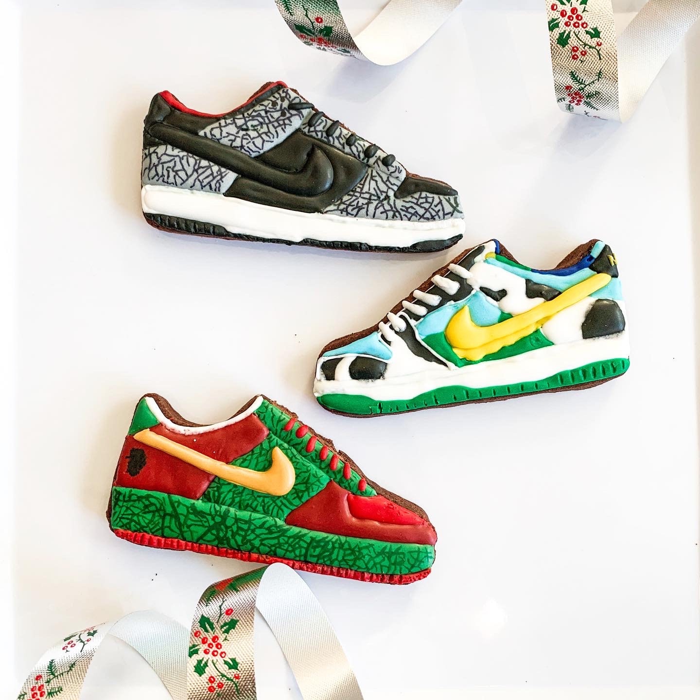 Custom Nike Shoe Sugar Cookie Set 