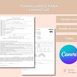 Kit de início formulários de consentimento para lashista