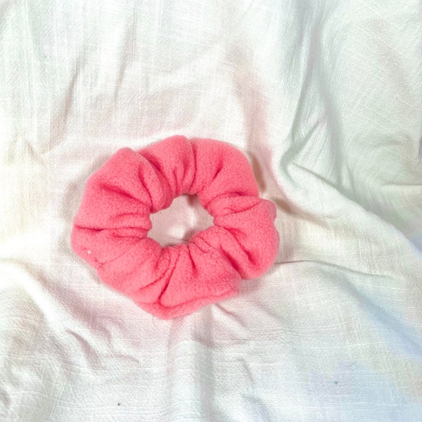 Upcycled Fleece Scrunchie