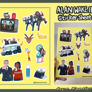 Alan Wake 2 A5 Sticker Sheet