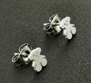 Cute Teddy Bear Stud Earrings - Etsy