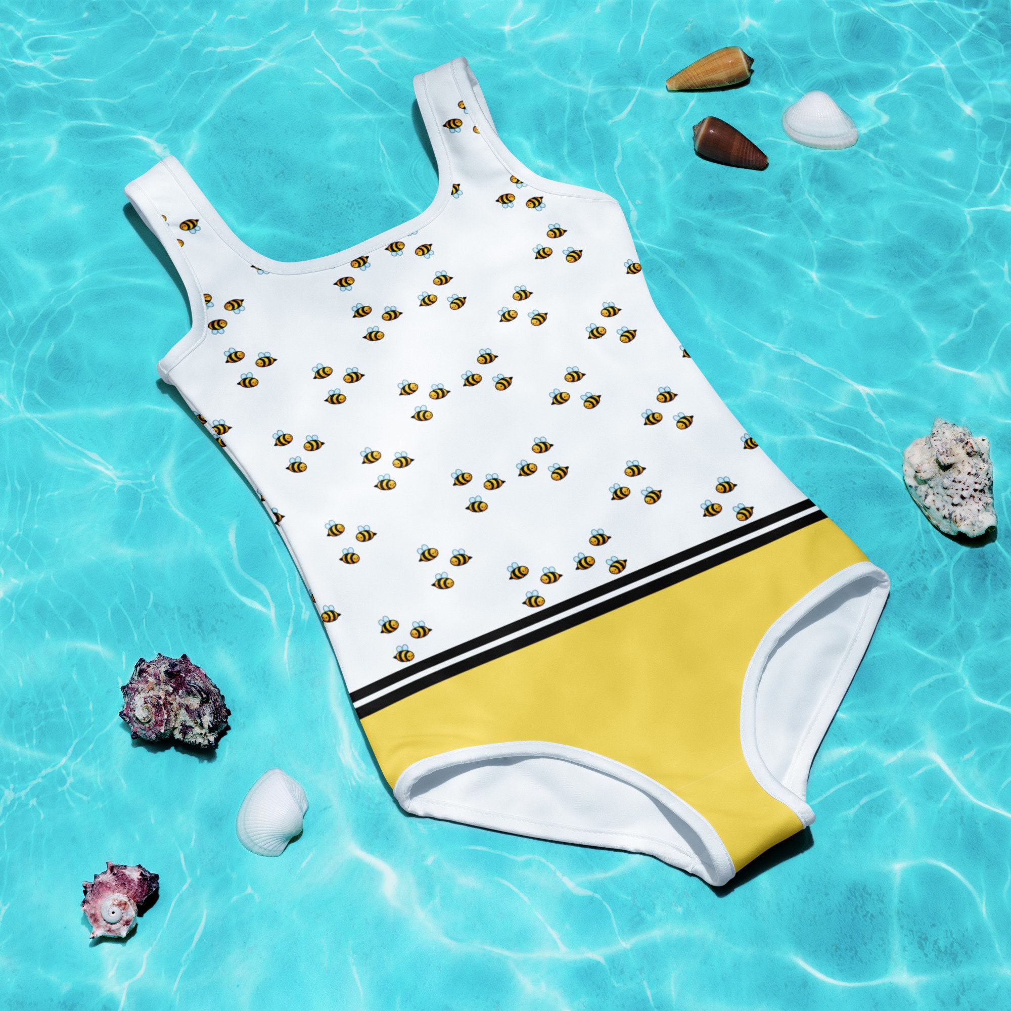 Bumble bee swimsuit baby best sale