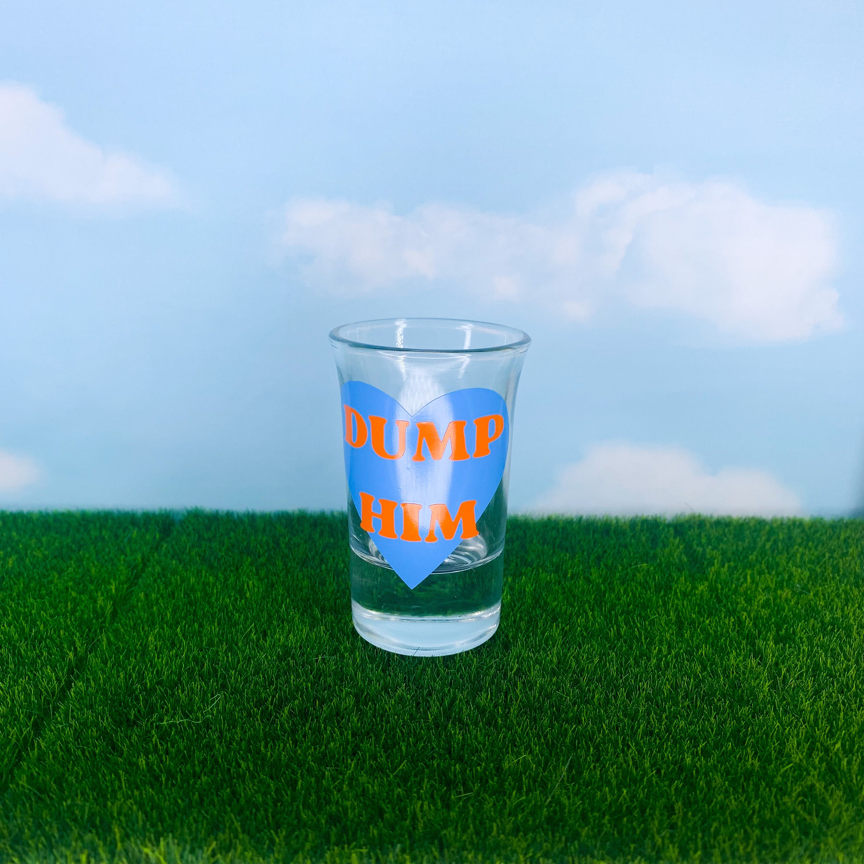 Y2K Dump Him Shot Glass, Funny Shot Glasses Personalized, Divorce Gifts ...