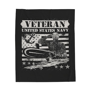 United States Navy Veteran - Plush Blanket