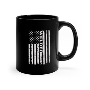 Blue Collar Series: American Welder 4 - 11oz Black Mug