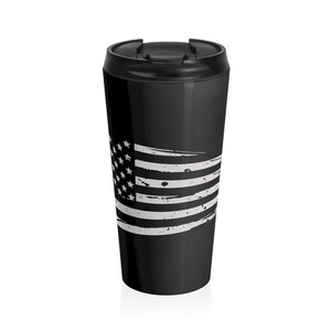 Distressed Flag - Stainless Steel Travel Mug