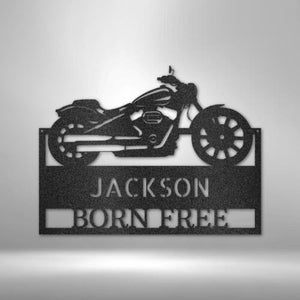 Personalized Motor Shop Monogram - Steel Sign