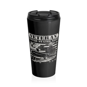 United States Navy Veteran - Stainless Steel Travel Mug