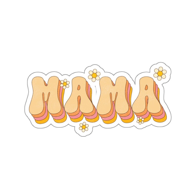 Mama Sticker, Groovy Mama, Kiss-Cut Stickers, Gift for Friend, Gift for New Mom image 9