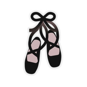 Ballet Slippers, Water Bottle Sticker, Dancer, Dance Stickers