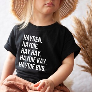 Toddler Kids Name Tee, Nickname Tee, Cute Kids Tee
