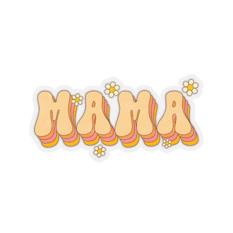 Mama Sticker, Groovy Mama, Kiss-Cut Stickers, Gift for Friend, Gift for New Mom image 4