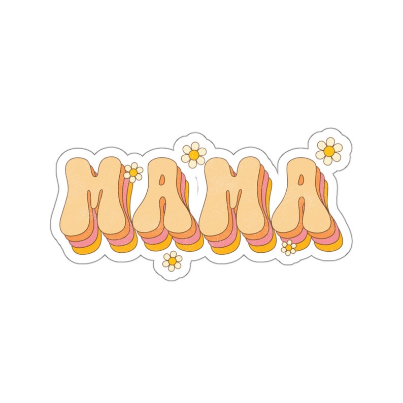 Mama Sticker, Groovy Mama, Kiss-Cut Stickers, Gift for Friend, Gift for New Mom image 7