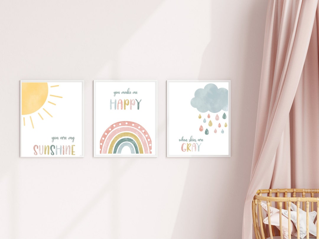 You Are My Sunshine, Digital Downloads, Nursery Wall Decor, Baby Room ...