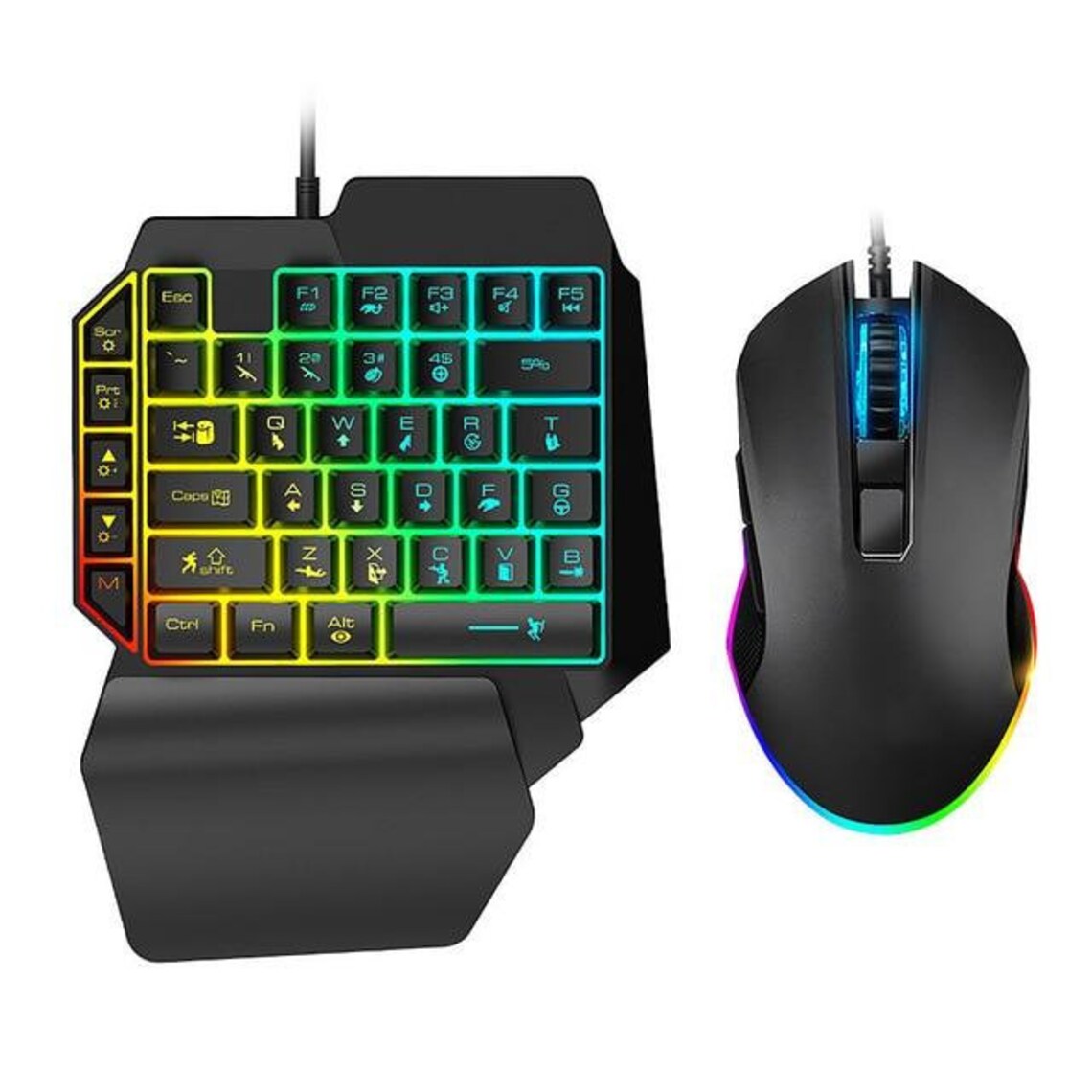 Jeu de clavier et de souris à une main Etsy