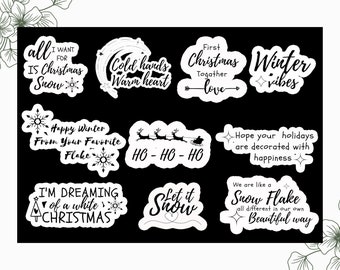 20 Christmas Stickers ,Gift stickers ,Christmas Label For Gift ,Christmas Stickers 2023, Digital Print