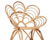 Rattan Kid 39 s Chair, Kid 39 s Flower Rattan Accent Chair, Rattan Peace Sign Chair, Handmade Rattan Kid s Toddler Baby Chair