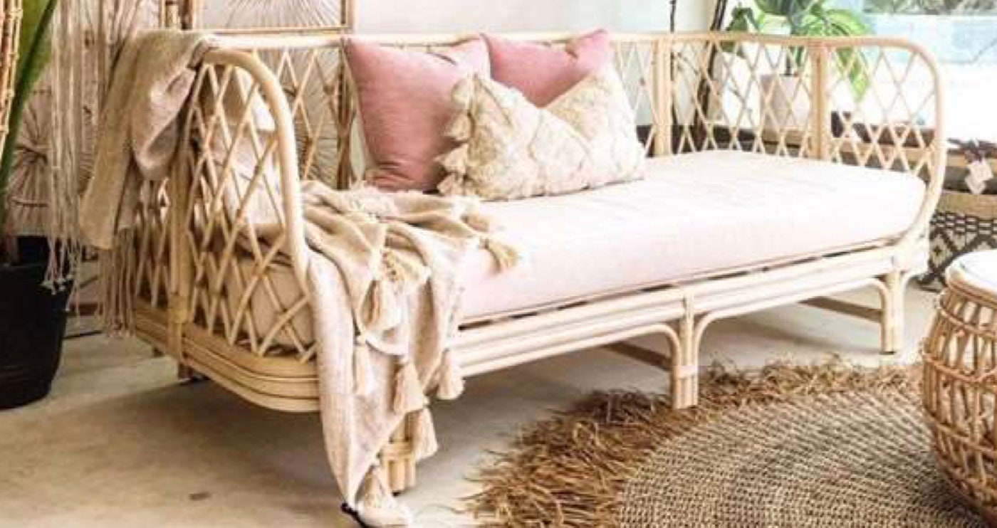 Rattan Day Bed Handmade Natural Rattan Lazy Sofa Etsy
