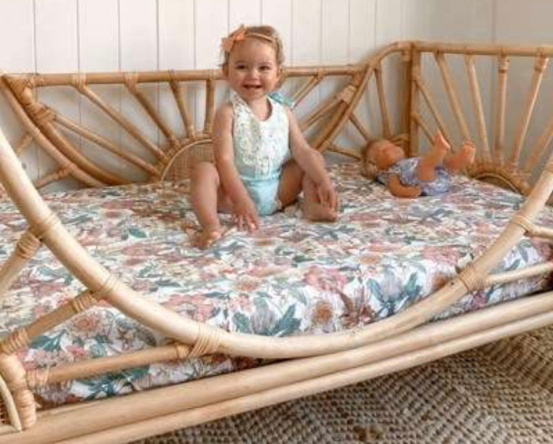 Rattan Bed Handmade Natural Rattan Toddler Bed Bamboo Bed Etsy