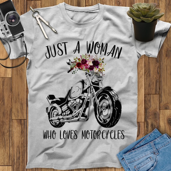 Just A Woman Who Loves Motorcycles Shirt, Life Behind Bars