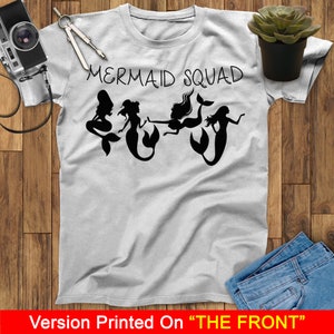 Mermaid Squad Mermaid Dancers T-Shirt, Little Mermaid T-Shirt, Birthday Mermaid Lovers Shirt, Ariel T Shirt