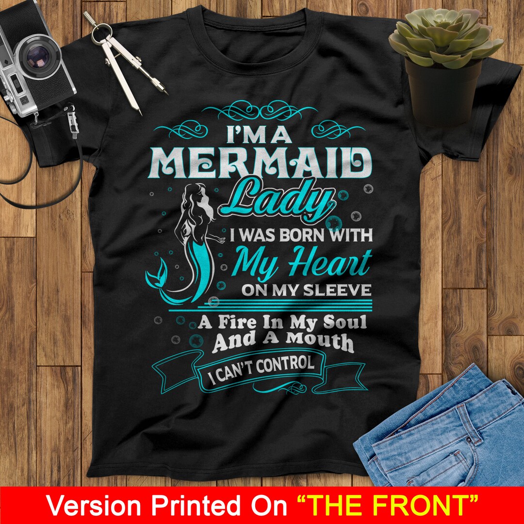 Soy una dama sirena Nací con mi corazón en la manga, un fuego en