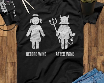 Before After Wine Shirt, Wine Gifts, Wine Lover Gift, Wine Lover, Wine TShirt, Gift For Wine Lovers
