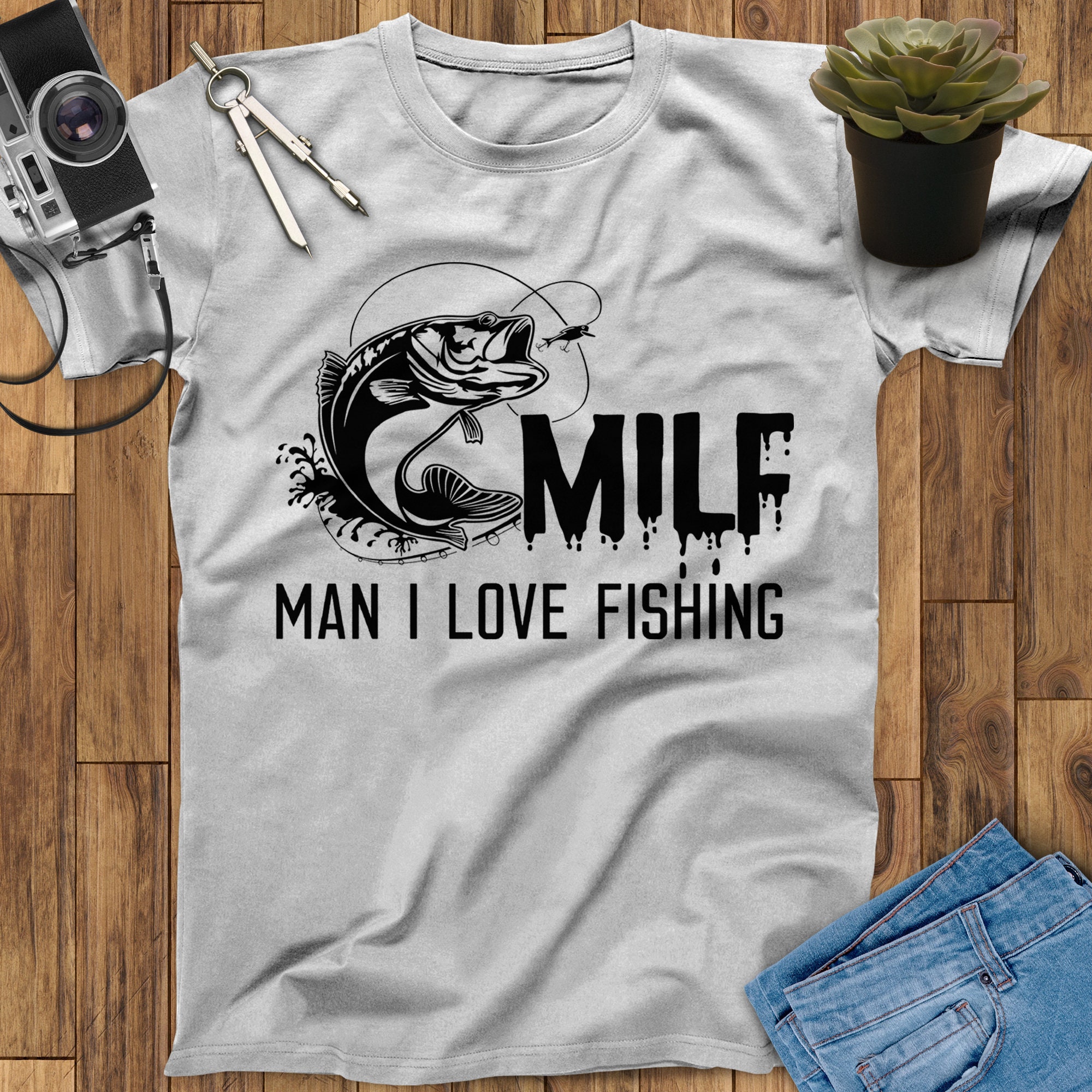 MILF Definition Man I Love Fishing Shirt, Fishing Gift, Fisher Gift,  Father's Day Gift, Gift for Men 
