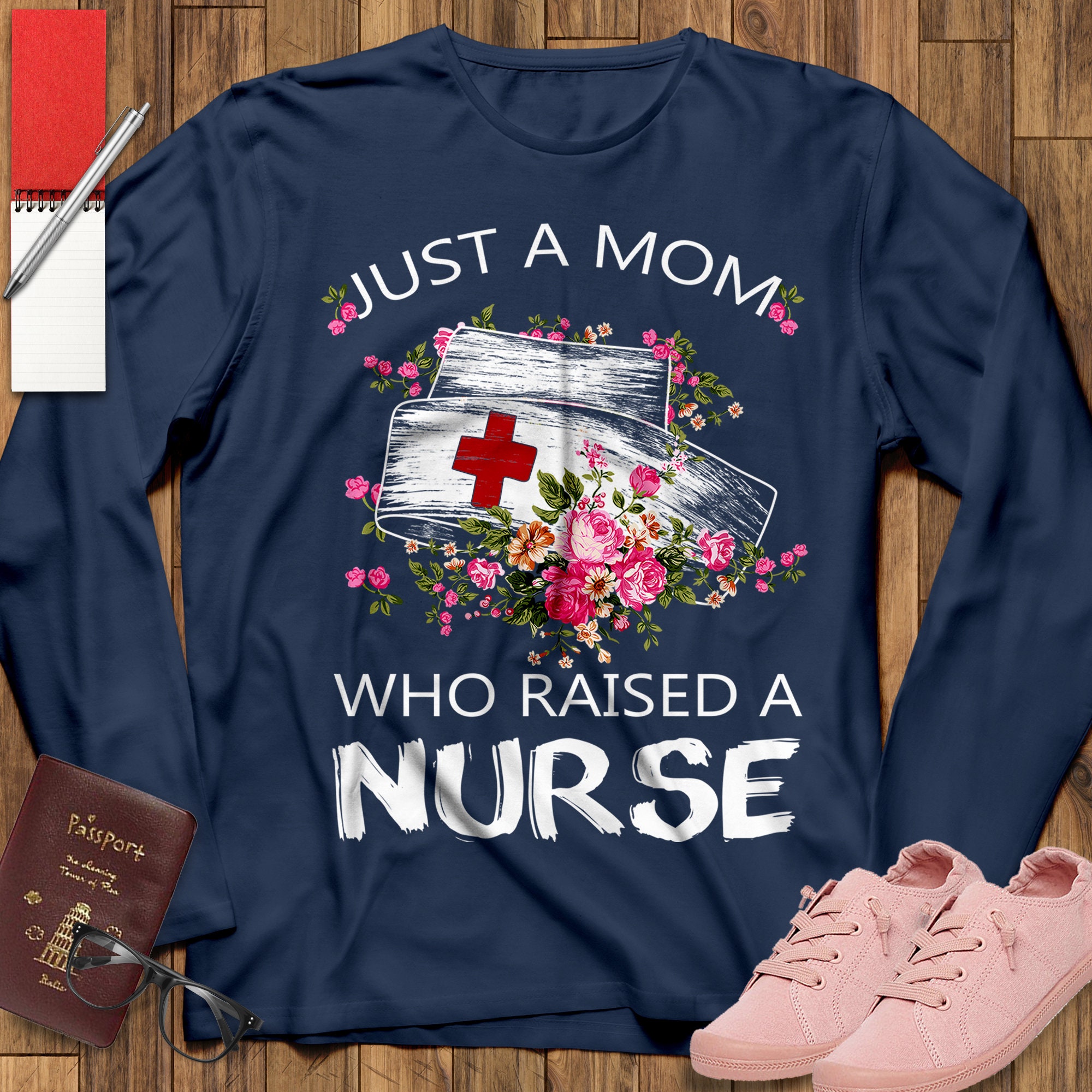 Stacked Mama Personalized Ladies Fitted T-Shirt - Next Level