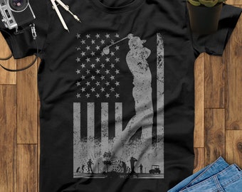 Golf American Flag Shirt, Golf Gifts, Golf Birthday, Golf Clothes, Golf Shirts For Men, Father's Day Gift, Gift For Men