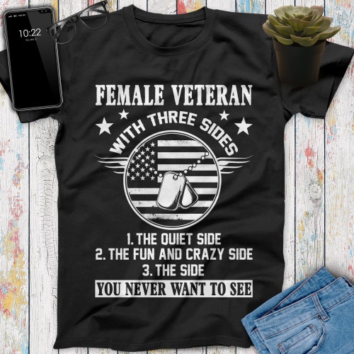Female Veteran With Three Sides the 