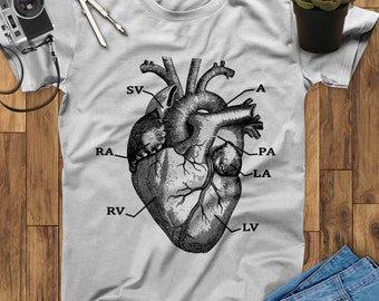 Anatomical Heart Nurse Shirt Funny Nurse Shirt Nurse Gift For Nurses Nursing Shirt Nurse Graduation Gift Registered Nurse Gift T Shirt