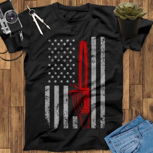 Wood Sawyer Woodworking Machinery Flag Shirt, Lumberjack Chainsaw Lumber Wood Saw Tree Worker Blade Cut Cutting, Woodsman Shirt