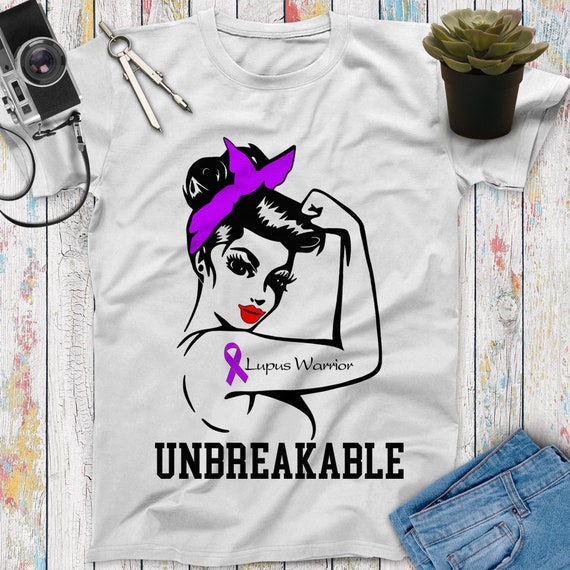 Lupus Warrior Unbreakable T-Shirt Lupus Warrior Unbreakable T-Shirt