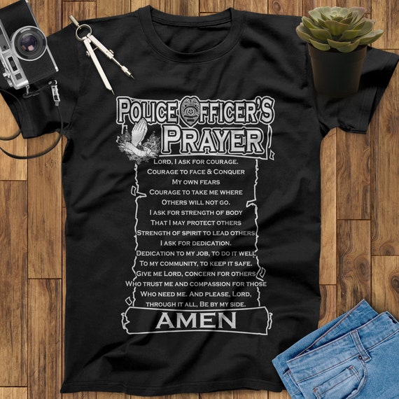 Police Officers Prayer T-Shirt Police Officers Prayer T-Shirt