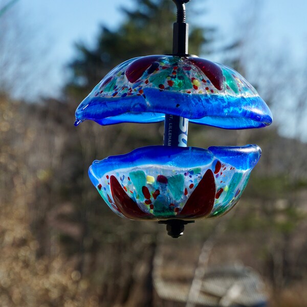 Glass Bird Feeder Etsy