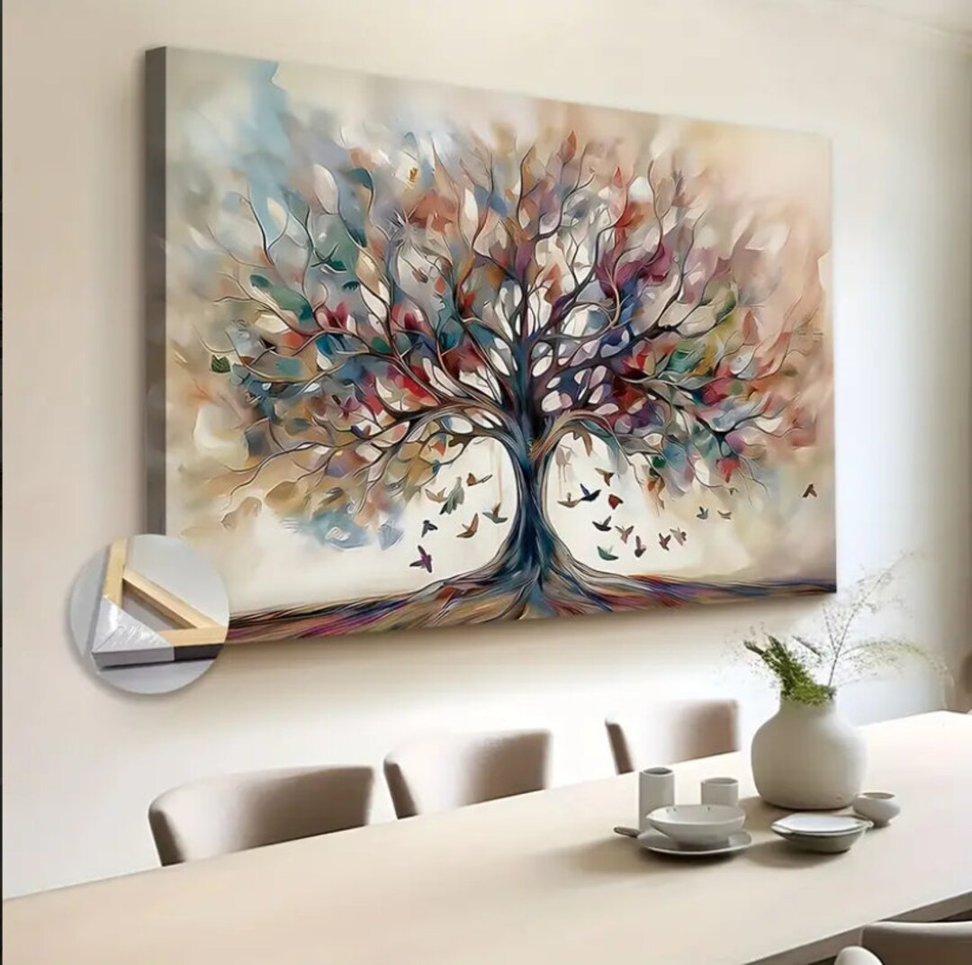 Extra Large Tree of Life Canvas Print-abstract Painting-contemporary ...