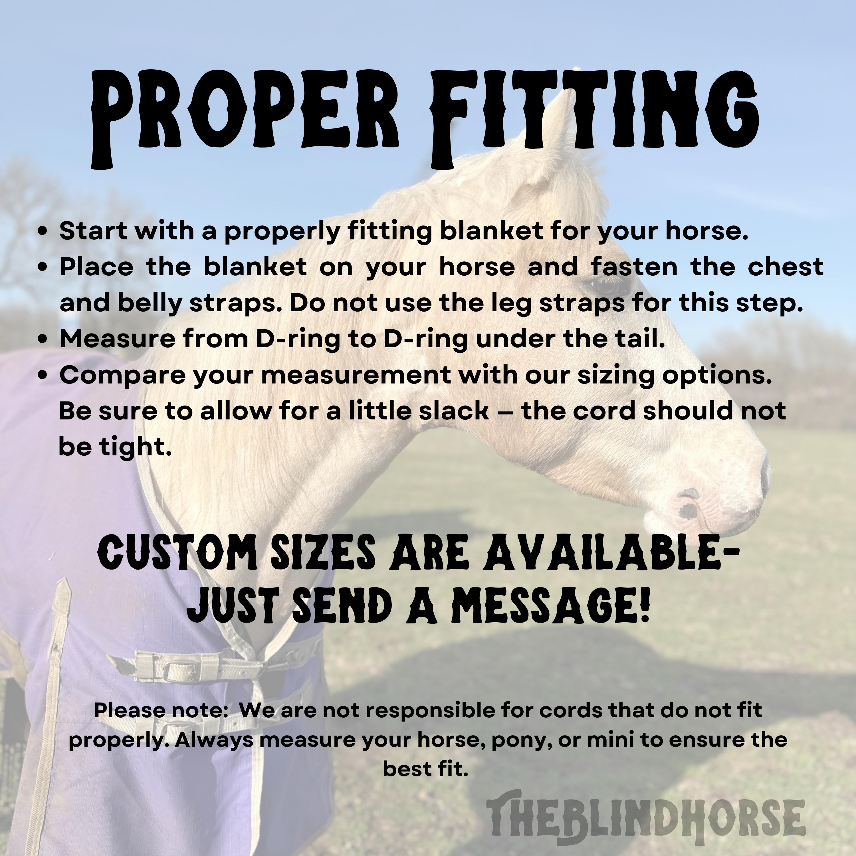 DIY Horse Rug Repair Kit - 3 Strong Sew-On DEES For Leg Straps & Neck Covers