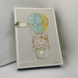 Album scrapbooking folio nascita per 35 foto a tema primaverile