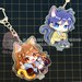HxM Furry Keyring Charm Standee | Kawaii Cute Chibi Acrylic Charms Anime |  Anime Couple Best Friend Gift 