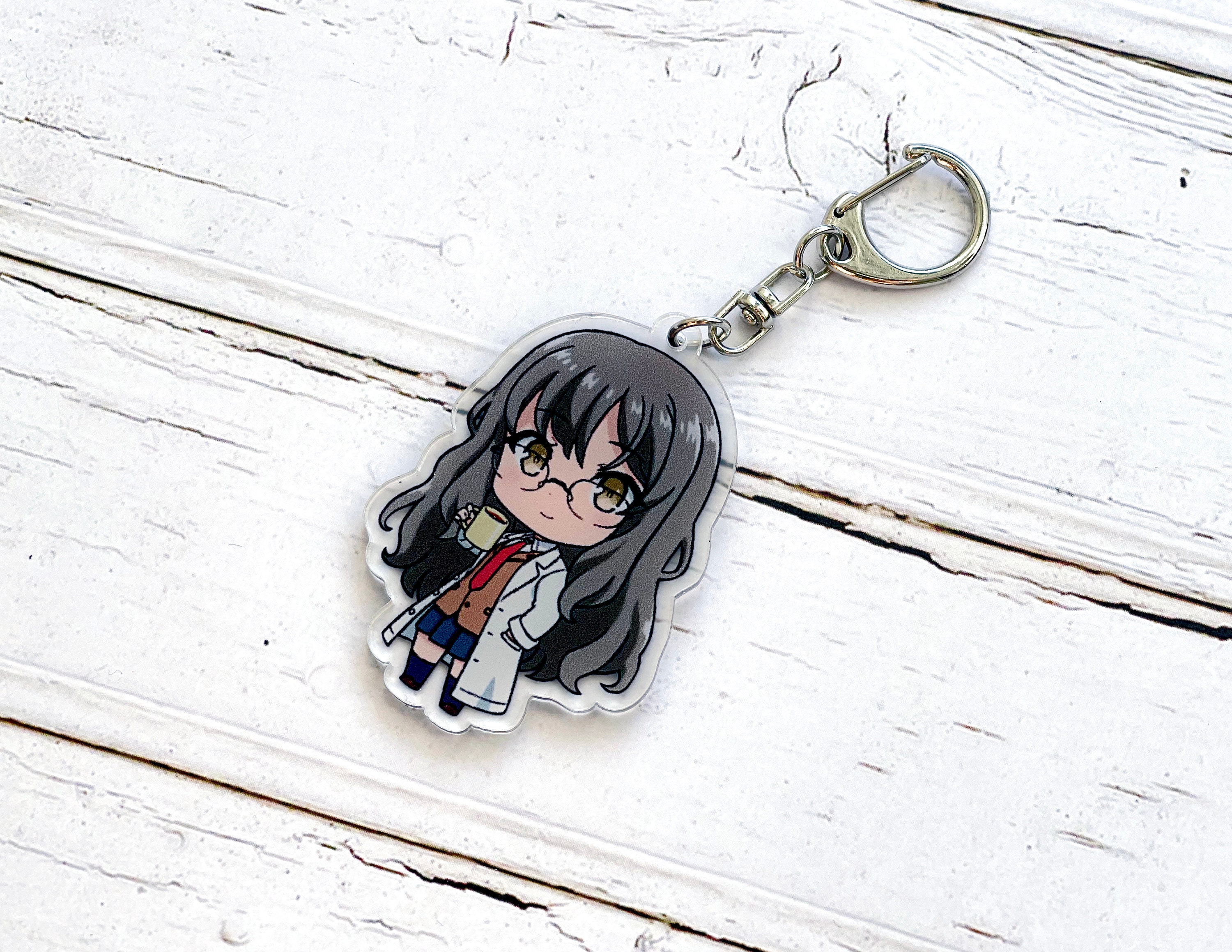 Bunny Girl Senpai Chibi Charm Mai Sakurajima Keychains | Etsy