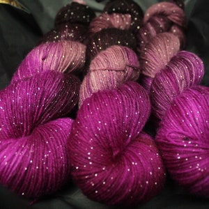 Sock yarn -glitter color -autumn fruits-,