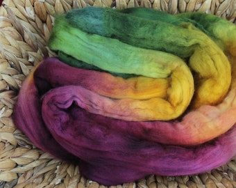 New: Hand-dyed combed wool Falkland -Silk Road-