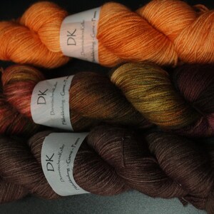 Fade Set  -Feuervogel- 3 x Sockenwolle, extrafeine Merino,