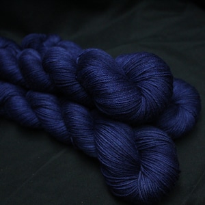 Supersoft sock yarn, extra fine Merino, color deep blue