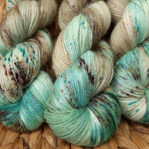 Silpaka 400, teñido a mano, con alpaca y seda, "400 m, -Mapa del Tesoro-